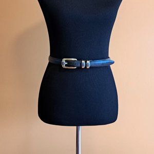 Black Brighton Leather Belt Style#4B603 Size M30